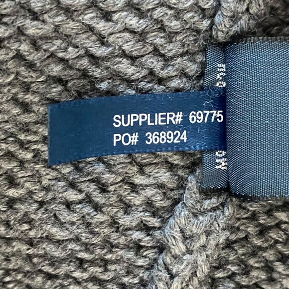 Polo By Ralph Lauren Estate-Rib Half-Zip Gray Men's XXL Knit Pullover Sweater - Picture 9 of 11